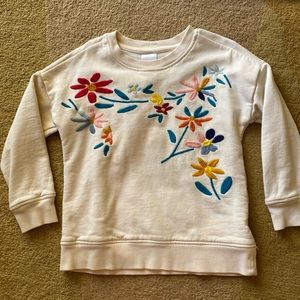 Hanna Andersson floral embroidered sweatshirt